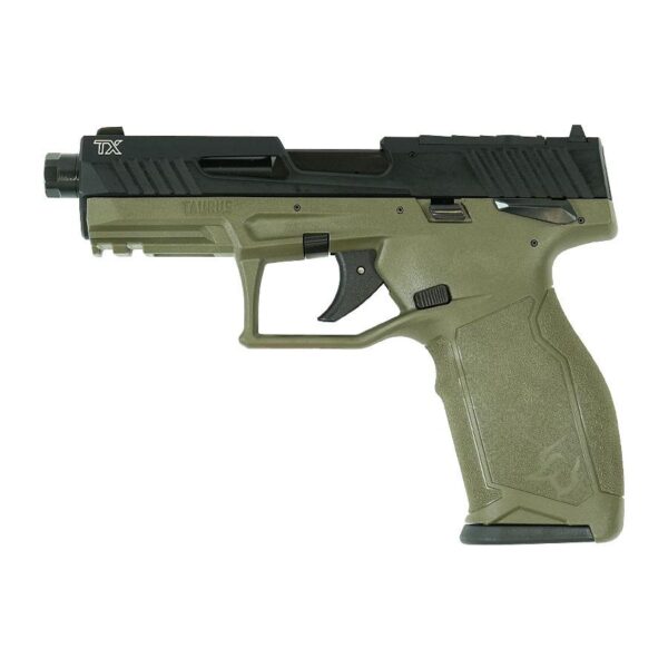 Taurus TX22 Handgun .22 LR 16&22rd Magazines 4.6" Barrel Black Slide/ODG Frame T.O.R.O. - Precision Shot Firearms