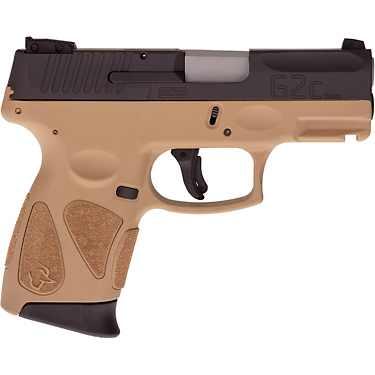 Taurus G2C Handgun 9mm Luger 12rd Magazine 3.2" Barrel Black Slide/FDE Grip - Precision Shot Firearms