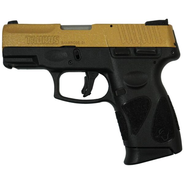 Taurus G2C "Gold Glitter" Handgun 9mm Luger 12rd Magazines(2) 3.2" Barrel - Precision Shot Firearms