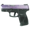 Taurus Exclusive G2C "Purple Sparkle" Handgun 9mm Luger 12rd Magazines(2) 3.2" Barrel Black Slide/Grip - Precision Shot Firearms