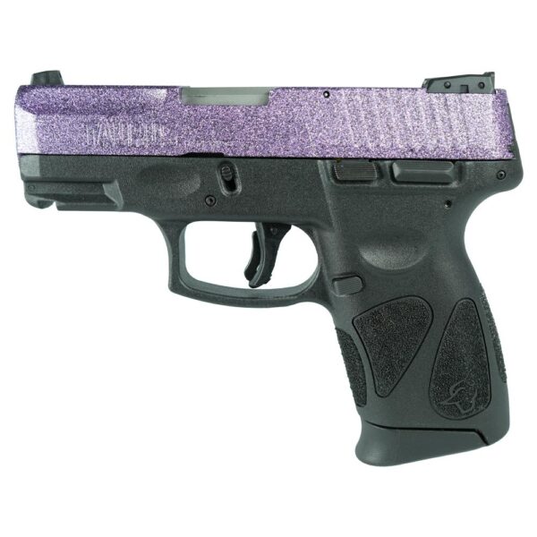 Taurus Exclusive G2C "Purple Sparkle" Handgun 9mm Luger 12rd Magazines(2) 3.2" Barrel Black Slide/Grip - Precision Shot Firearms