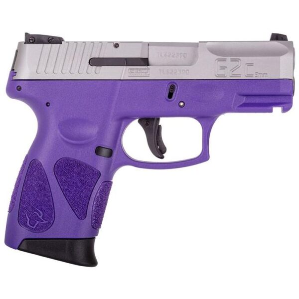 Taurus GC2 Handgun 9mm Luger 12rd Magazine 3.2" Barrel Stainless Steel Slide/Dark Purple Grip - Precision Shot Firearms