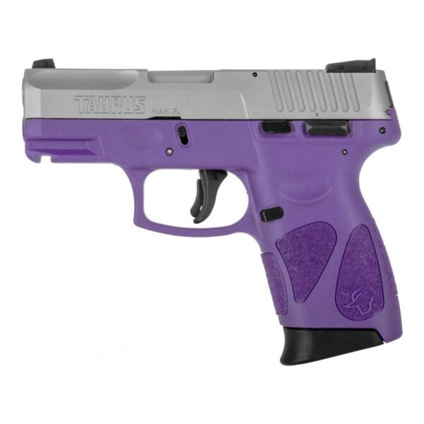 Taurus GC2 Handgun 9mm Luger 12rd Magazine 3.2" Barrel Stainless Steel Slide/Dark Purple Grip - Precision Shot Firearms
