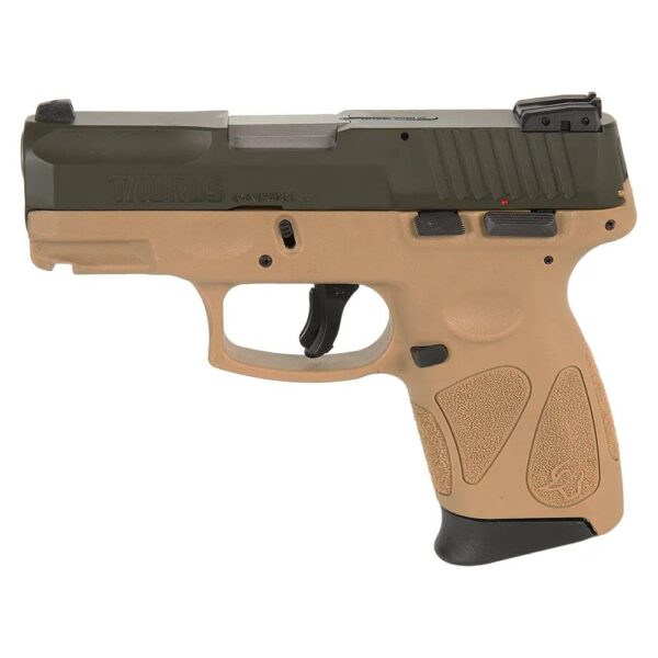 Taurus G2C "Tan/Mil Spec Green" Handgun 9mm Luger 12rd Magazines(2) 3.2" Barrel - Precision Shot Firearms