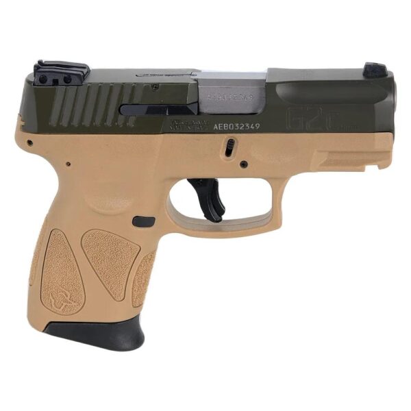 Taurus G2C "Tan/Mil Spec Green" Handgun 9mm Luger 12rd Magazines(2) 3.2" Barrel - Precision Shot Firearms