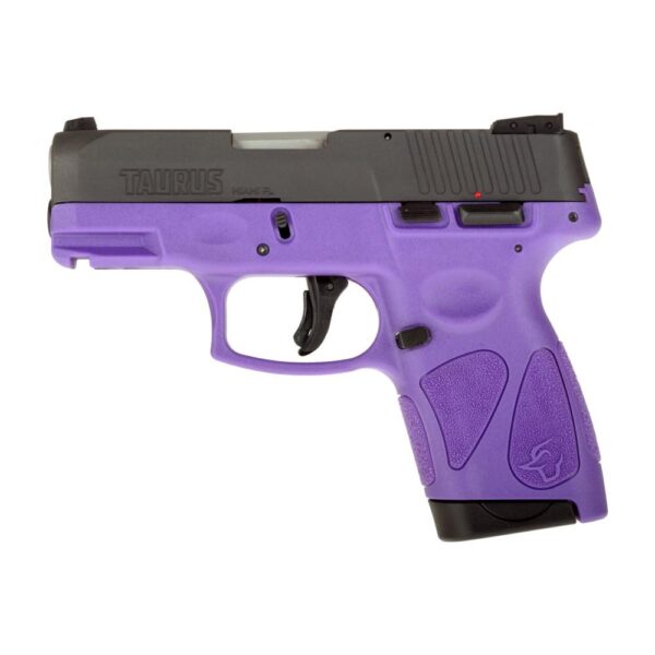 Taurus G2S Handgun 9mm Luger 7rd Magazines 3.2" Barrel Black Slide/Dark Purple Grip - Precision Shot Firearms