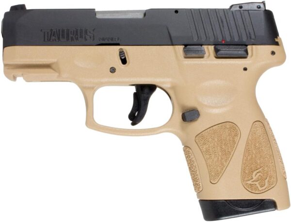 Taurus G2S 9mm Luger 7rd Magazine 3.2" Barrel Black Slide/FDE Grip - Precision Shot Firearms