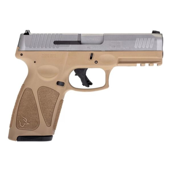 Taurus G3 Full Size Handgun 9mm Luger 17/rd 4" Barrel Stainless Steel and Tan with Steel Sights - Precision Shot Firearms