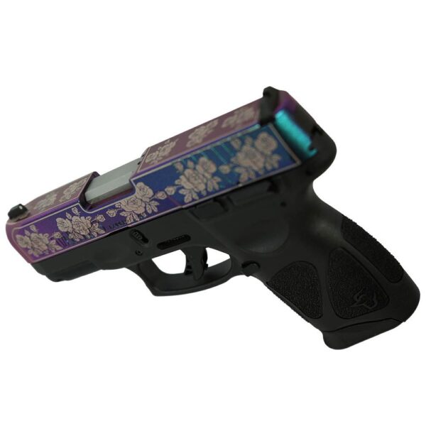 Taurus G3C "Guns & Roses Engraved Mongoose Purple" Handgun 9mm Luger 12rd Magazines(2) 3.26'' Barrel - Precision Shot Firearms