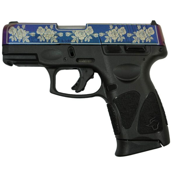 Taurus G3C "Guns & Roses Engraved Mongoose Purple" Handgun 9mm Luger 12rd Magazines(2) 3.26'' Barrel - Precision Shot Firearms