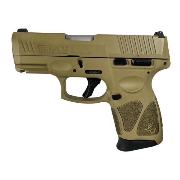 Taurus G3C Handgun 9mm Luger 12rd Magaiznes 3.2" Barrel FDE Slide/FDE Grip - Precision Shot Firearms