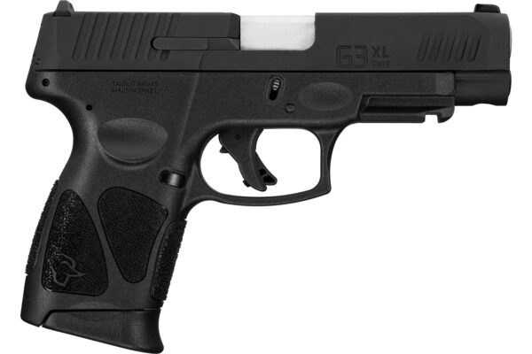 Taurus G3XL Handgun 9mm Luger 12rd Magazines(2) 4" Barrel Tenifer Matte Black Finish Steel Sights - Precision Shot Firearms