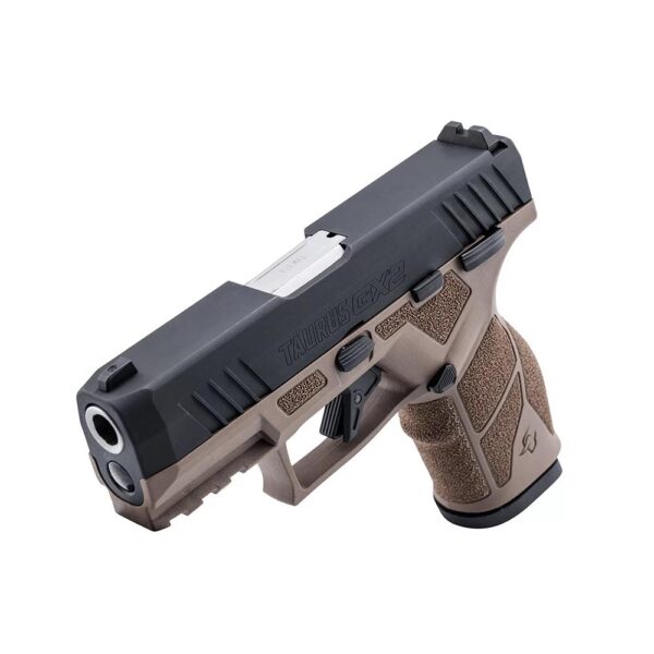Taurus GX2 Handgun 9mm Luger 10rd Magazines (2) 3.38" Barrel Brown Frame/Black Slide - Precision Shot Firearms