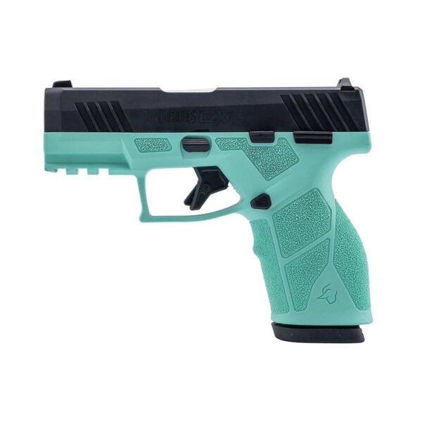 Taurus GX2 Handgun 9mm Luger 13rd Magazines (2) 3.38" Barrel Cyan Frame/Black Slide - Precision Shot Firearms