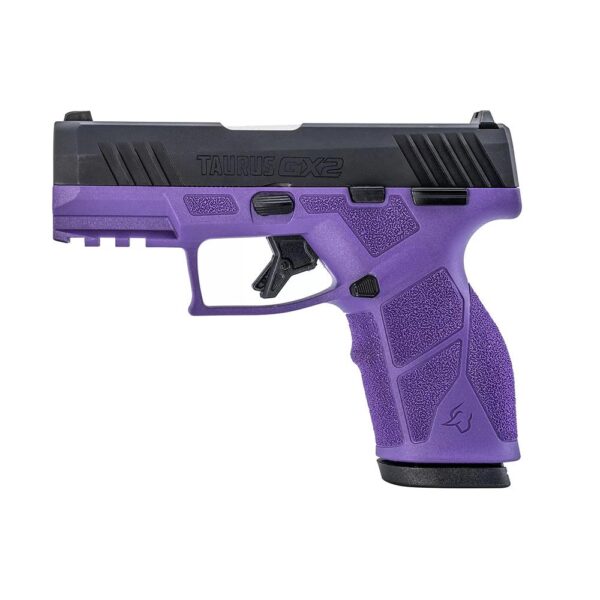 Taurus GX2 Handgun 9mm Luger 13rd Magazines (2) 3.38" Barrel Dark Purple Frame/Black Slide - Precision Shot Firearms