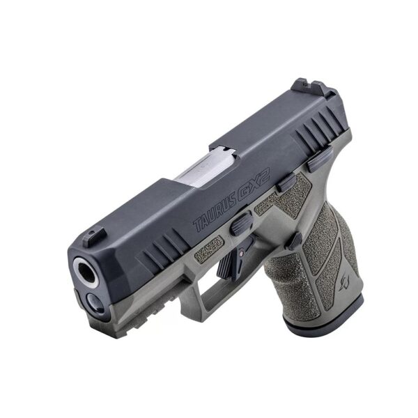 Taurus GX2 Handgun 9mm Luger 13rd Magazines (2) 3.38" Barrel OD Green Frame/Black Slide - Precision Shot Firearms