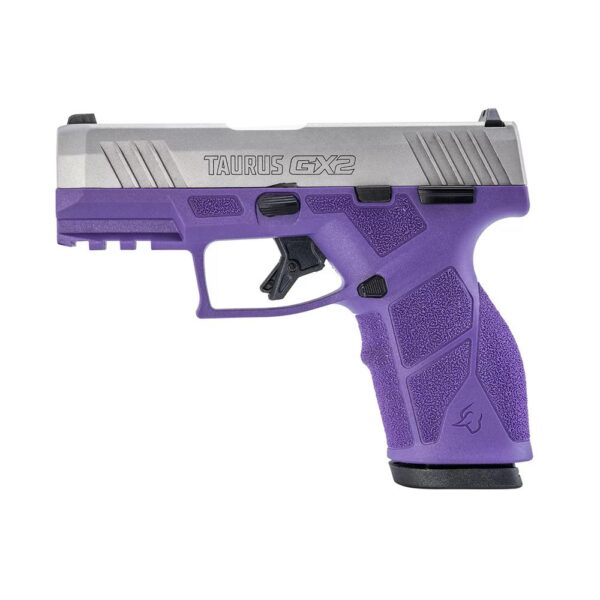 Taurus GX2 Handgun 9mm Luger 10rd Magazines (2) 3.38" Barrel Dark Purple Frame/Stainless Slide - Precision Shot Firearms