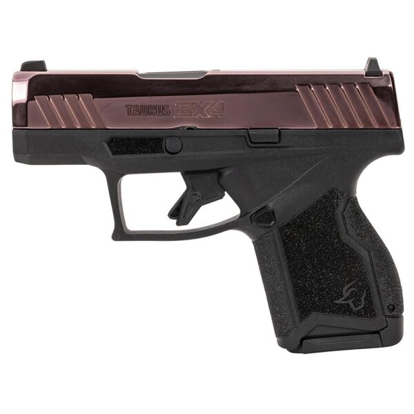 Taurus GX4 Handgun 9mm Luger 11rd (1) & 13rd (1) Magazines 3" Barrel Rose Gold Slide and Black - Precision Shot Firearms
