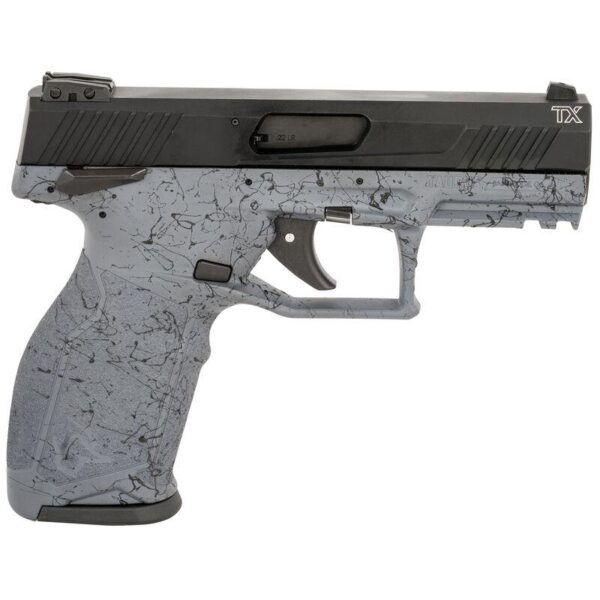 Taurus TX22 Handgun .22 LR 10rd Magazines (2) 4" Barrel Black Slide Grey Frame with Black Splatter - Precision Shot Firearms
