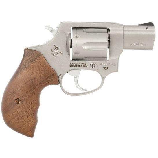TAURUS 327 Stainless Steel Handgun .327 Fed Mag 6rd Capacity 2" Barrel Stainless Steel Turkish Walnut Grip - Precision Shot Firearms