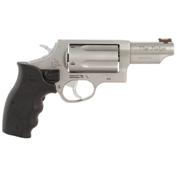 Taurus Judge Compact Handgun .45 Colt/.410 ga 5rd Capacity 3" Barrel Stainless with Black Grip with Laser - Precision Shot Firearms