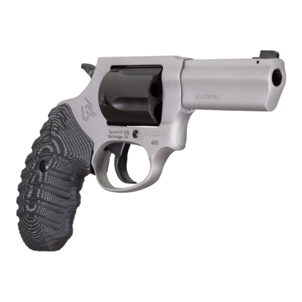 Taurus Defender 605 Handgun 357 Mag/38 Spl+P Matte 5rd Capacity 3" Stainless Steel Barrel Black Cylinder VZ Grips - Precision Shot Firearms