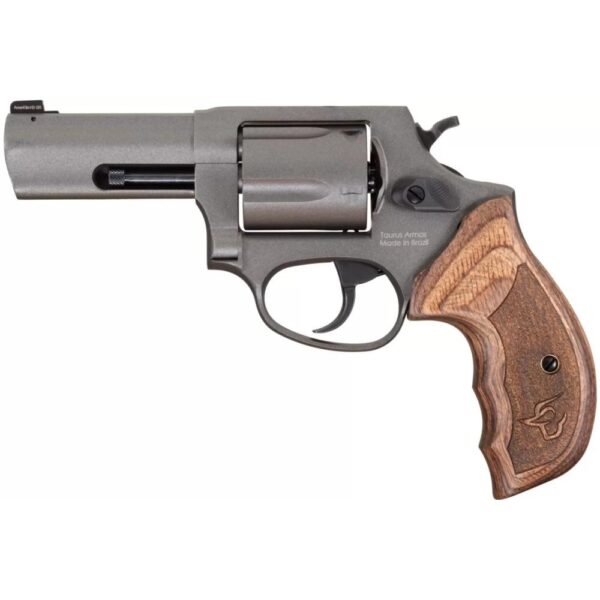 Taurus Defender 605 Handgun 357 Mag/38 Spl 5rd Capacity 3" Barrel Black with Wood Grips Night Sights - Precision Shot Firearms
