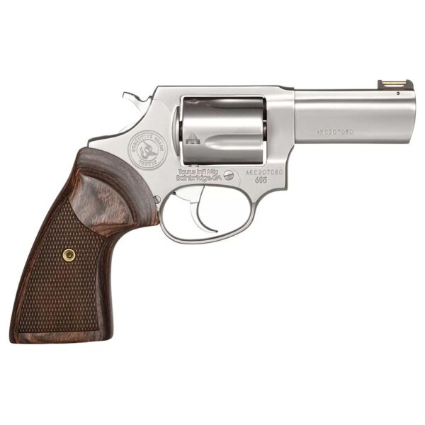 Taurus Executive Grade Model 605 Handgun .357 Mag 5rd Capacity 3'' Barrel Stainless Finish Wood Grips - Precision Shot Firearms