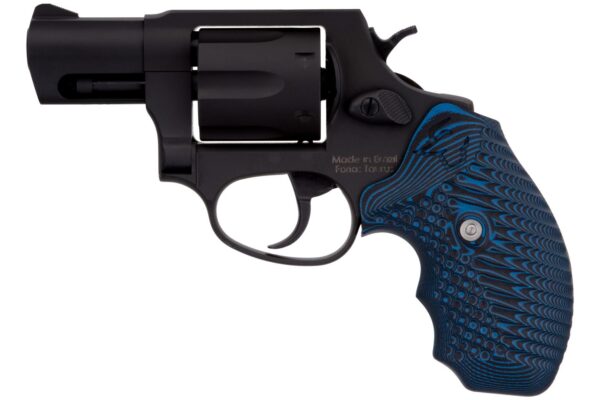 Taurus 856 Handgun .38 SPL 6rd Capacity 2" Barrel Black Frame VZ Black/Blue Cyclone Grip - Precision Shot Firearms