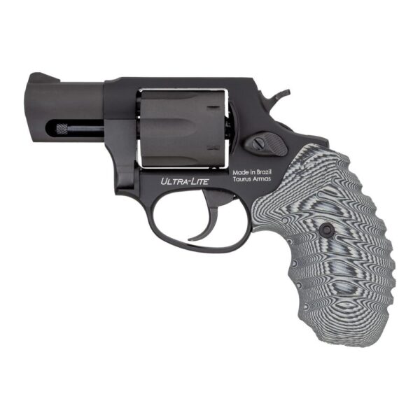 Taurus 856 Ultra Lite Handgun .38 Spl(+P) 6rd Capacity 2" Barrel Black Frame VZ Gray Cyclone Grip - Precision Shot Firearms