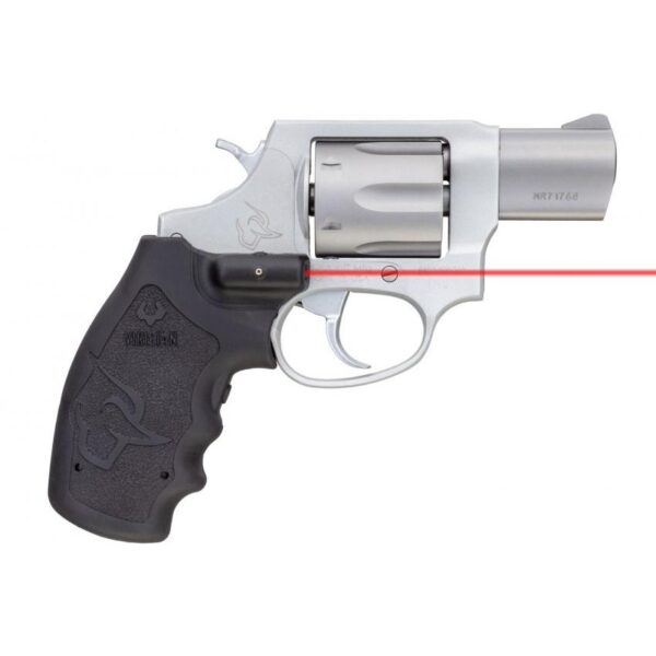 Taurus 856 Ultra Handgun .38 Spl(+P) 6rd Capacity 2" Barrel Black/Stainless Frame Viridian Red Laser Grip - Precision Shot Firearms