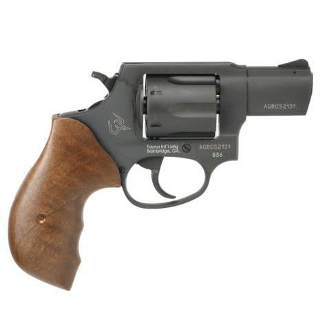 Taurus 856 Handgun .38 Spl(+P) 6rd Capacity 2" Barrel Black Frame Turkish Walnut Grip - Precision Shot Firearms