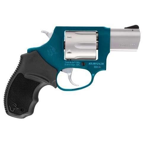 Taurus 856 Ultra Light Handgun .38 Spl 6rd Capacity 2" Barrel Sky Blue and Stainless Steel Cylinder - Precision Shot Firearms