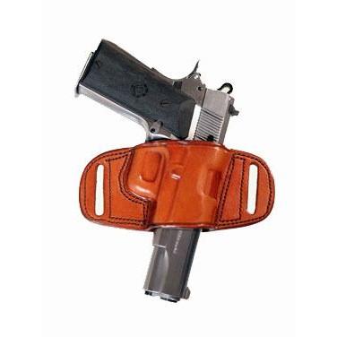 Tagua Gunleather Quick Draw Belt Holster for Colt Gov't 1911 5"/Commander 1911 4"/Officers 1911 3.5"/Most 1911 w/o rail Brown Right Hand - Precision Shot Firearms