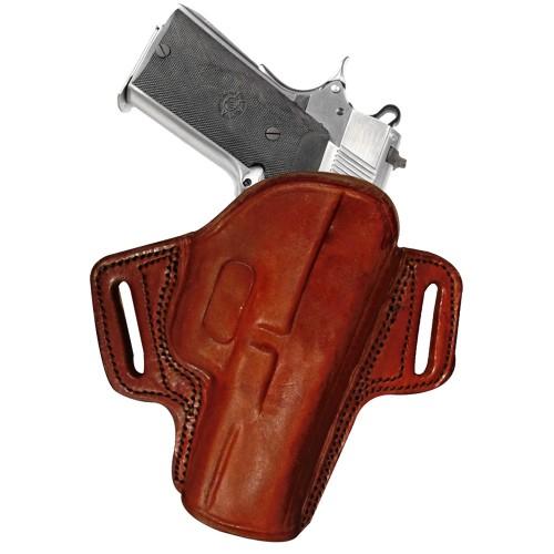 Tagua Gunleather Open Top Belt Holster for Taurus Judge Public Defender Brown Right Hand - Precision Shot Firearms