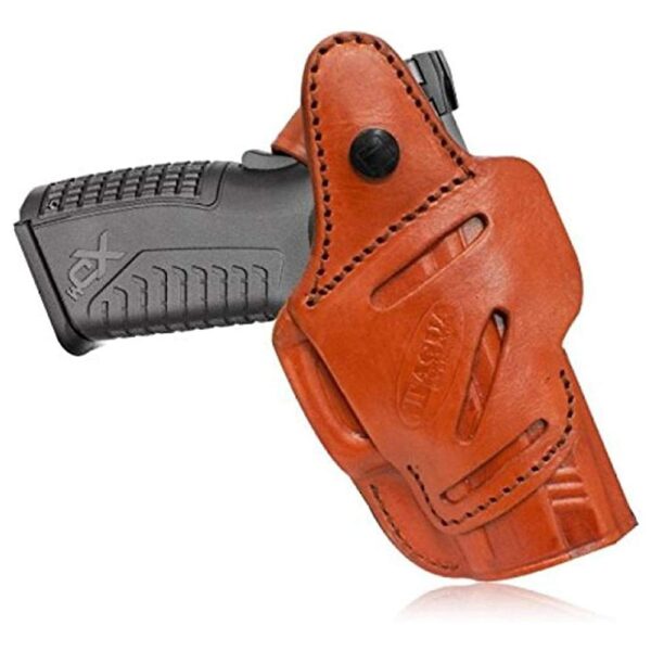 Tagua Leather 4in1 IWB Holster with Snap for S&W J Frame Brown RH - Precision Shot Firearms