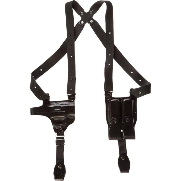 Tagua Gun and Mag Shoulder Holster for Cold 1911 4" Black RH - Precision Shot Firearms