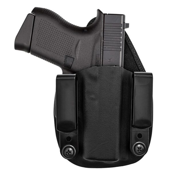 Hybrid IWB Kydex Holster FOR Glock 43 Black Ambidextrous - Precision Shot Firearms