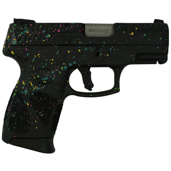 Taurus G2C Custom "Multi-Color Paint Splatter" Handgun 9mm Luger 12rd Magazines (2) 3.2" Barrel - Precision Shot Firearms