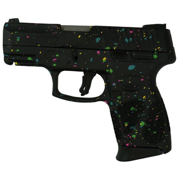 Taurus G2C Custom "Multi-Color Paint Splatter" Handgun 9mm Luger 12rd Magazines (2) 3.2" Barrel - Precision Shot Firearms