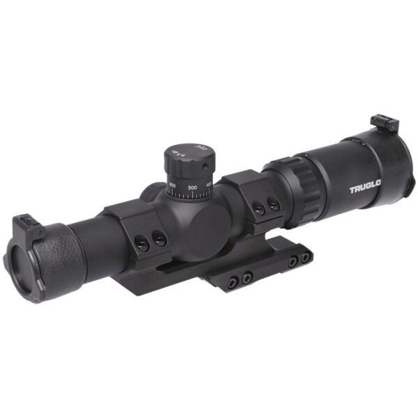 Truglo Tru-Brite 30 SeriesTactical Rifle Scope 1-6x24mm 30mm SFP IR Power Ring Duplex Mil-Dot Illum Black - Precision Shot Firearms