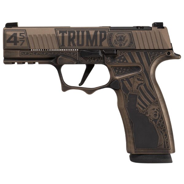 Sig Sauer P365 XMACRO TACOPS "Trump Fight" Handgun 9mm Luger 17rd Magazines(3) 3.7" - Precision Shot Firearms