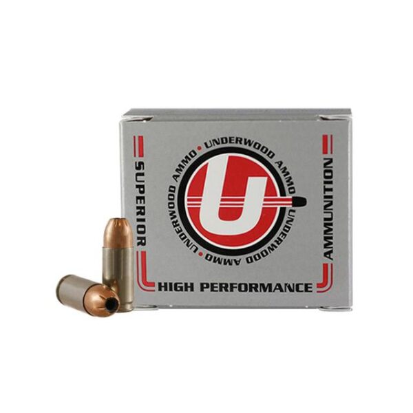 Underwood Hunting & Self Defense Handgun Ammunition 9mm Luger(+P) 147gr JHP 1125 fps 20/ct - Precision Shot Firearms