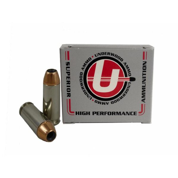 Underwood Ammo Sporting Hollow Point Handgun Ammunition 10mm Auto 135gr JHP 1600 fps 20/ct - Precision Shot Firearms