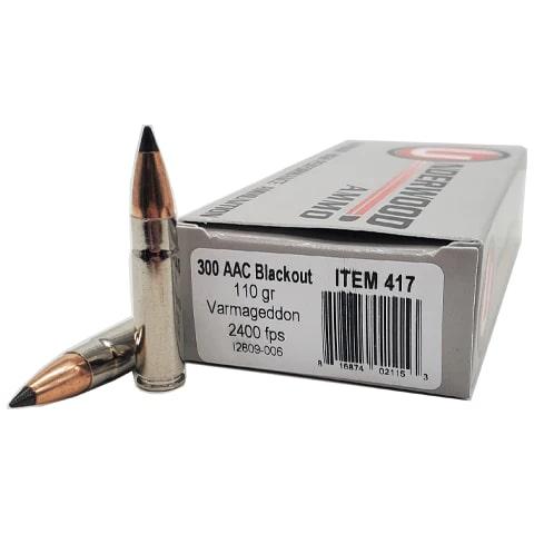 Underwood Ammo Varmageddon Rifle Ammunition 300 Blackout 110gr PT 2400 fps 20/ct - Precision Shot Firearms