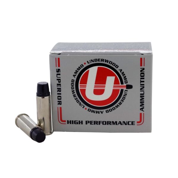 Underwood Ammo Lead Keith-Type Semi-Wadcutter Handgun Ammunition .44 Rem Mag 255gr SWC 1350 fps 20/ct - Precision Shot Firearms
