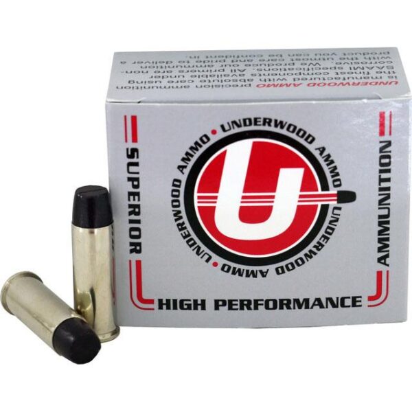 Underwood Lead Long Flat Nose Gas Check Handgun Ammunition .44 Rem Mag 305gr FN 1189fps 20/ct - Precision Shot Firearms