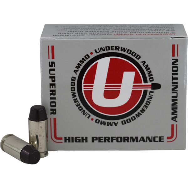 Underwood Ammo Hard Cast Flat Nose Handgun Ammunition 40 S&W 200gr FN 1000 fps 20/ct - Precision Shot Firearms
