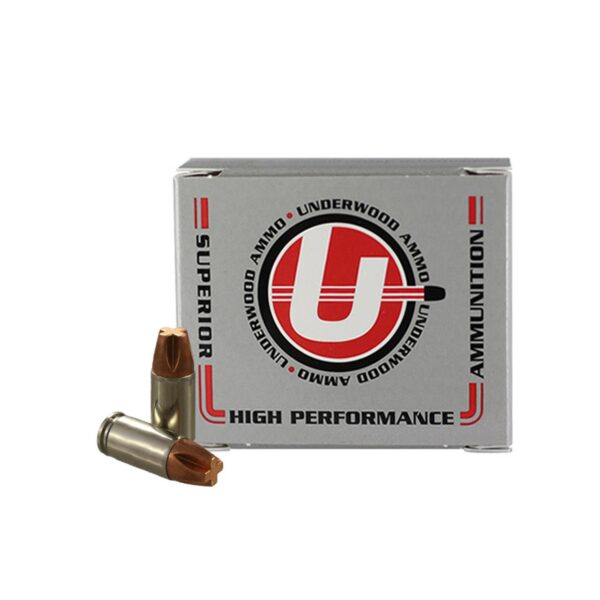 Underwood Hunting & Self Defense Handgun Ammunition 9mm Luger(+P) 115gr Solid 1250 fps 20/ct - Precision Shot Firearms