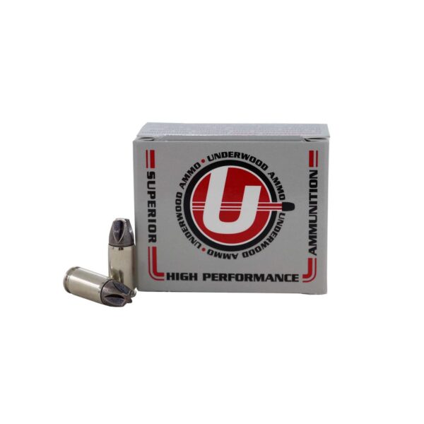 Underwood Hunting & Self Defense Handgun Ammunition 9mm Luger(+P) 68gr Solid 1800 fps 20/ct - Precision Shot Firearms